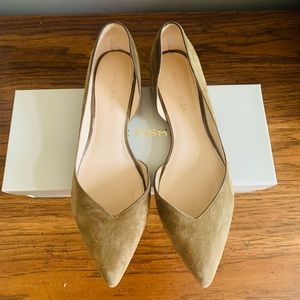 Marc Fisher Suede D’Orsay Pointed Toe Flats